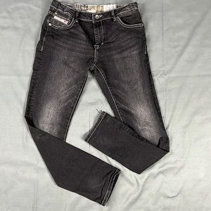 Diesel "Waykee J US" Regular Straight Jeans with Adjustable Waist | Size 14Y